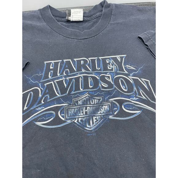 2006 Y2K Harley Davidson Motorcycle Shirt Bald Eagle Grand Junction Size L - Picture 3 of 9